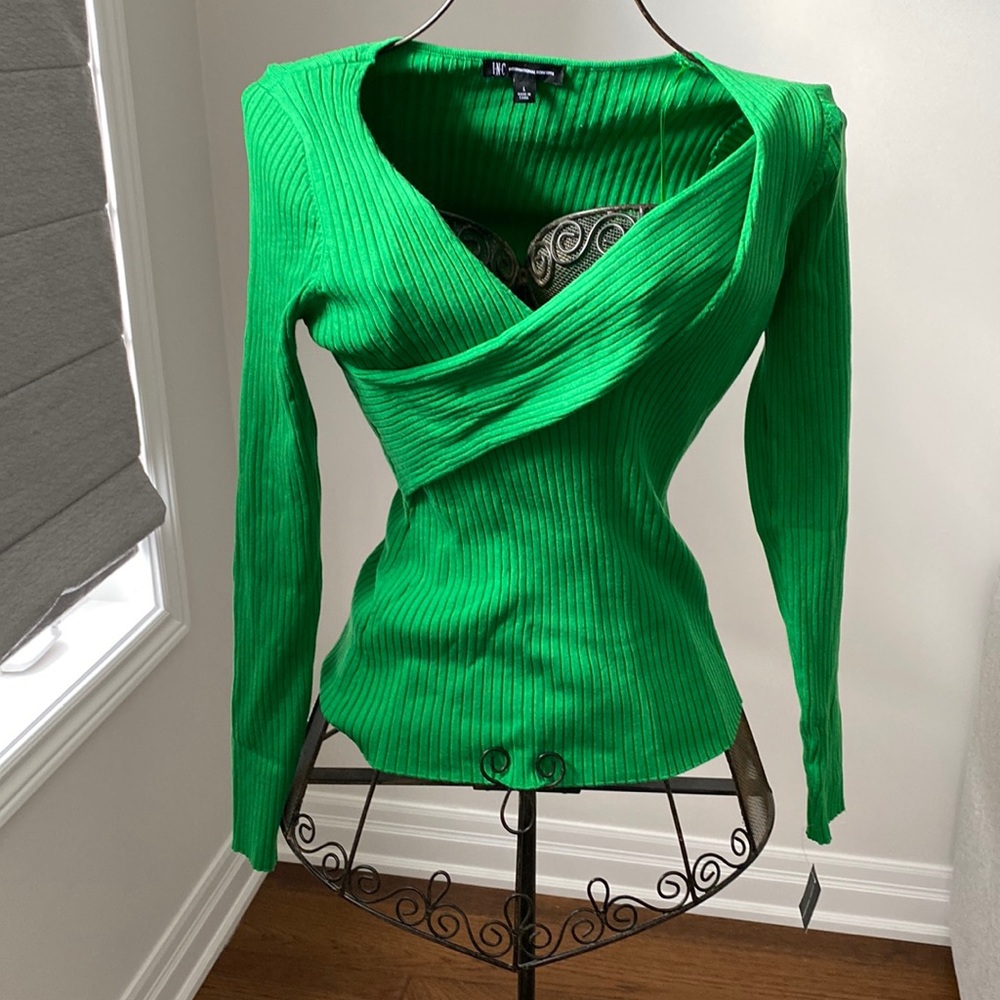 INC green sweater. BNWT